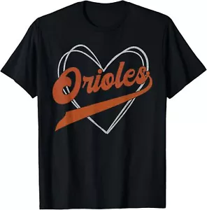 Orioles Heart Name Vintage Retro Gift Men Women Boy Girl T-Shirt Hoodie - Picture 1 of 19