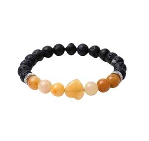 Healing Chakra Bracelets for Women Protection Release Anixiety 8MM Lava Stone - Picture 1 of 14