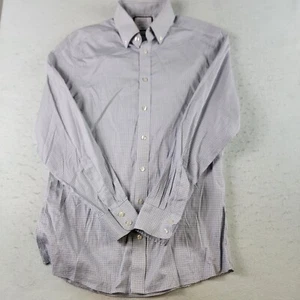 CHARLES TYRWHITT HERRENHEMD ZUM KNÖPFEN GRÖSSE 15,5 BLAU WEISS KARIERT BAUMWOLLE - Bild 1 von 6