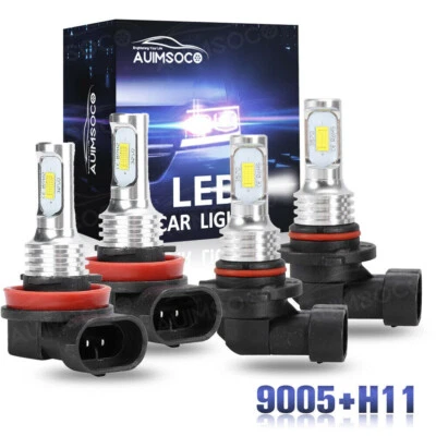 For Ford Transit-150/250/350/350 2015-2019 6000K LED Headlight Hi-Lo Bulbs Kit - Image 1 of 4