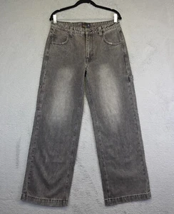 Delias Dolls Kill Carpenter Jeans Womens M So Misunderstood Dark Wash Wide Leg - Picture 1 of 12