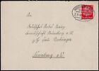 DR; Bahnpost-Ovalstempel auf Bedarfsbrief 1934, Neunburg  (rks. kl. Öffnungsmgl)