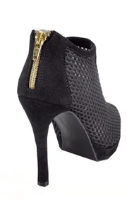 KURZE STIEFILETTE SCHWARZ DAMEN SCHUHE GR. 39 0616892271  - Picture 1 of 1