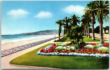 VINTAGE POSTCARD PALLISADES PARK AT SANTA BARBARA CALIFORNIA EARLY CHROME 1950s