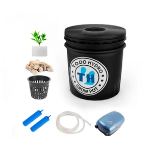 Grow Pot Professional 2gal DWC Hydro Bucket Kit with Air Pump & Accessories - Picture 1 of 4