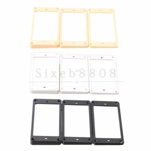 Plastic Humbucker Pickup Ring Slanted & Flat Bottom for Gibson Guitar - Picture 1 of 17