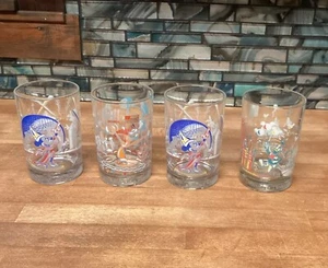 Set of 4 Walt Disney World 25th Anniversary Remember The Magic Souvenir Glasses - Imagen 1 de 14