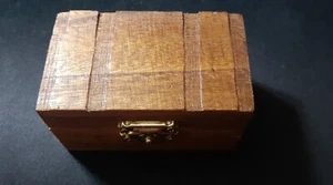NEU!! Handgefertigte Holz Schmuckschatulle/Schmuckkästchen mit Deckel und Riegel - Neu gefertigt!! - Bild 1 von 12
