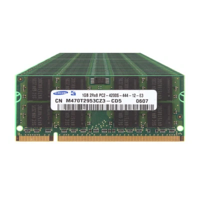 Lot Samsung 1GB 2GB 4GB PC2-4200 DDR2 533Mhz 200Pin Laptop RAM Memory SODIMM CL4 - Image 1 of 4