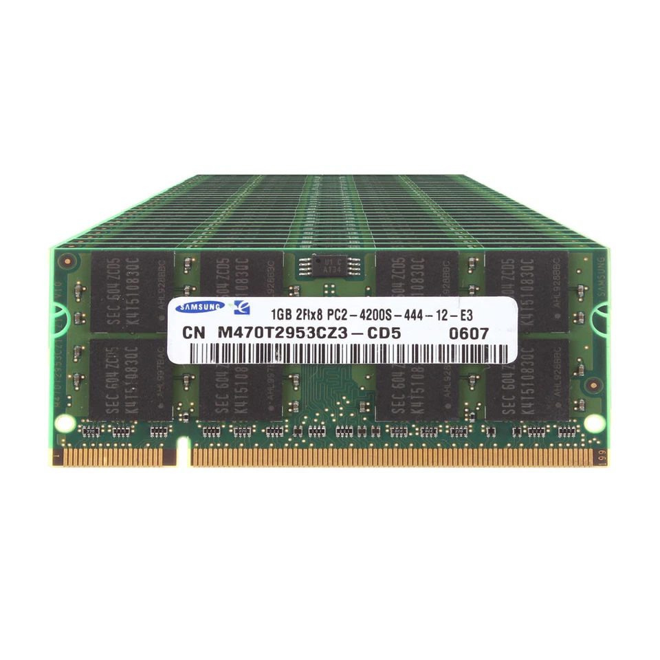 Lot Samsung 1GB 2GB 4GB PC2-4200 DDR2 533Mhz 200Pin Laptop RAM Memory SODIMM CL4 - Image 1 of 4