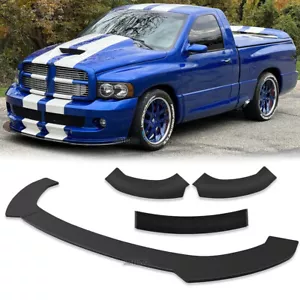 Kit de carrocería divisor alerón labial parachoques delantero brillante para Dodge Ram 1500 SRT-10 R/T - Imagen 1 de 19