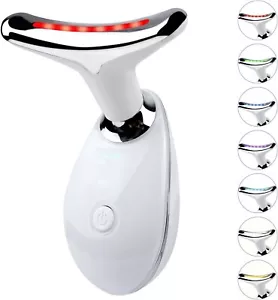 Face and Neck Massage 7 Color Multifunctional Skin Care Tools, Led Face Bx 6 - Picture 1 of 7