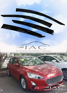 For Ford Focus 19-25 Hatchback Mugen Window Visor Vent Shade Guard Door Visor - Picture 1 of 7