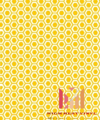 Виниловый трафарет для огнестрельного оружия Duracoat высокой температуры 10 x 12 дюймов - шестиугольный стиль - Изображение 1 из 3