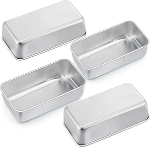 Joyfair Kastenform 4Er Set, Edelstahl Brotbackform Toastbrot Backform, Brotform - Bild 1 von 12
