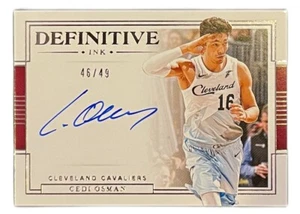 Tinta definitiva automática Cedi Osman 2019-20 National Treasures/49 Cavaliers - Imagen 1 de 2