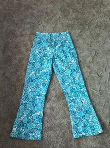 VTG 60s/70s Lilly Pulitzer Men’s Stuff Jeans Bell Bottom Blue Fish 28x28 ALTERED - Picture 1 of 24