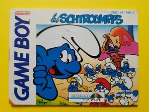 Les SCHTROUMPFS / NOTICE FAH-1 Game Boy NINTENDO GB Instruction Booklet - Imagen 1 de 2