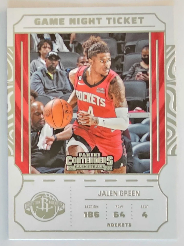 2022-23 Panini Contenders Game Night Ticket #17 Jalen Green Houston Rockets - Image 1 of 1