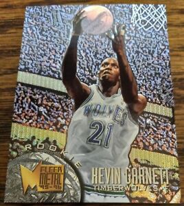 1996-97 Fleer Metal Kevin Garnett Rookie Card #167 - NBA - Timberwolves