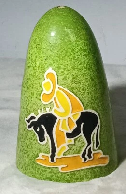 Ceramic Incense or Candle Smoke Cone Topper Donkey Cowboy - Image 1 of 4