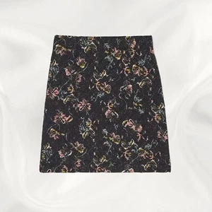 Ex Fat Face Women's Jennie Quilted Jersey Skirt in Black - Picture 1 of 5