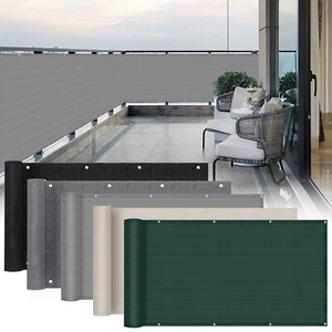 Balkon Sichtschutz Bespannung HDPE Balkonverkleidung Sonnen Windschutz Terrasse - Bild 1 von 42