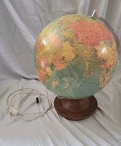 JRO Globus Politskia Jordglob Vintage Globe East German Made, Swedish Wording - Picture 1 of 12