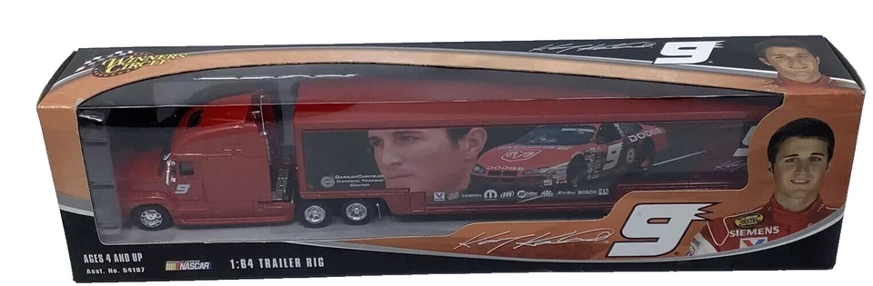 Kasey Kahne #9 道奇 1: 64 拖车 Rig Transporter Hauler 2004 新秀免费送货! — 第 1/1 张图片