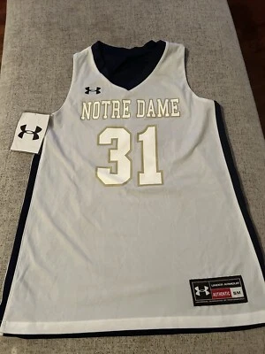 New Under Armour NCAA Notre Dame Basketball Reversible Jersey Womens Small #31 - Image 1 of 4