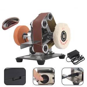 Electric Grinder Belt Sander Polishing Grinding Knife Mini DIY Sharpener Machine - Picture 1 of 10