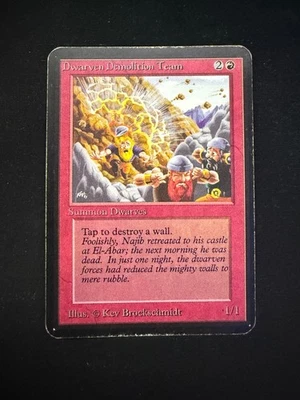 Magic The Gathering: Alpha Dwarven Demolition MTG Alpha - Image 1 of 3