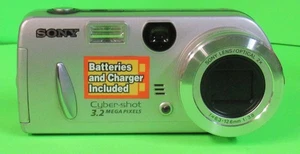 Sony Cyber-shot DSC-P52 3.2MP Digital Camera - Silver- Tested- Working - Picture 1 of 11