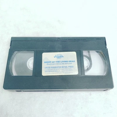 VHS Night Of The Living Dead 1985 Media Home Entertainment NO Sleeve - Image 1 of 4