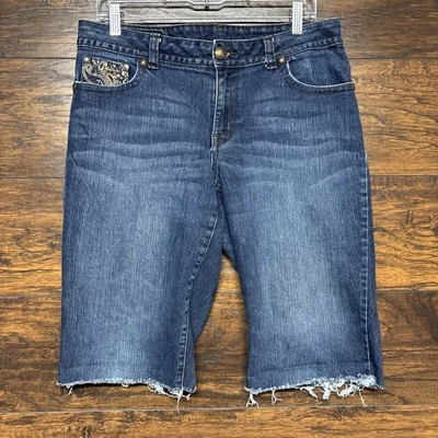 Style & Co Women's Cut-Off Denim Shorts - Mid-Rise Medium Wash - 32x14" Size 12 - Image 1 of 4