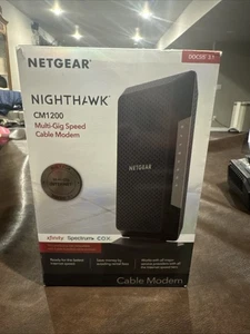 NETGEAR Nighthawk CM1200 DOCSIS 3.1 Multi-Gig Speed Cable Modem - Afbeelding 1 van 6