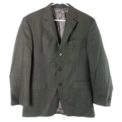 Blazer de lana Michael Kors para hombre 38S verde a cuadros abrigo deportivo marca de lana oscuro Academia Foto 1 de 4