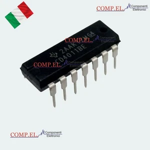2 Pezzi CD4011BE CMOS Quad 2-Input NAND Gate DIP-14 ORIGINALI TEXAS - Imagen 1 de 1