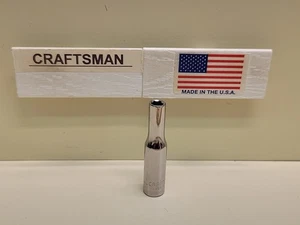 Craftsman 5mm 1/4" Drive Deep Socket  6 Point 44402 G1  New Old Stock USA - Picture 1 of 9