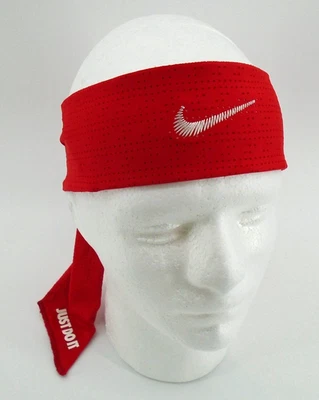 Corbata Nike Head DRI-FIT Terry para hombre rojo universitario/blanco/rojo Foto 1 de 4