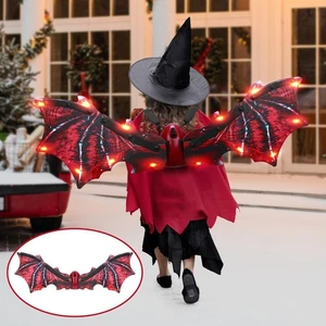 Glowing Dragon Wing Red Halloween Costume Cosplay Wings Toy for Kids Ages 3-8 - Picture 1 of 8