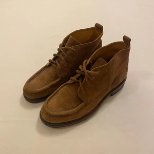 Polo Ralph Lauren Suede Mock Toe Chukka Boots 9.5 D Made in Brazil - Picture 1 of 8