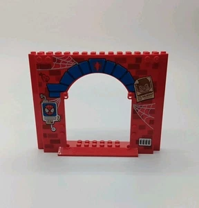 LEGO PORTA/PANNELLO ROSSO CON MOTIVO UOMO RAGNO SET 10687 PARTE #15626pb04 - Foto 1 di 4