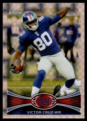 Topps Chrome Xfractor Victor Cruz New York Giants #216 2012 Foto 1 de 2