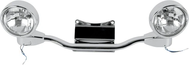 Kit de barra de luz halógena elíptica cromada Show #53-132 para Honda VT1100/VT750 Foto 1 de 1