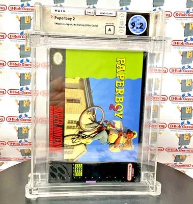 Paperboy 2 Made in JAPAN 1st Print RARE New Sealed WATA Super Nintendo SNES NES - Image 1 of 4