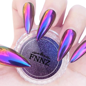 Polvo de uñas cromado camaleón, polvo de uñas cambio de color pigmento brillo polvo mágico - Imagen 1 de 7