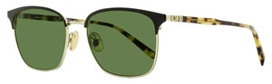 Ferragamo Brow Line Rectangular Sunglasses SF180S 017 Gold/Black 54mm - Picture 1 of 3