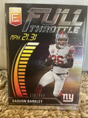 2023 Panini Donruss Elite - Full Throttle Saquon Barkley #FT-SB /349 - Image 1 of 3