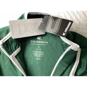Colosseum Portland State PS Men's L 1/4 Zip Green Pullover Long Sleeve Athletic - Picture 1 of 8